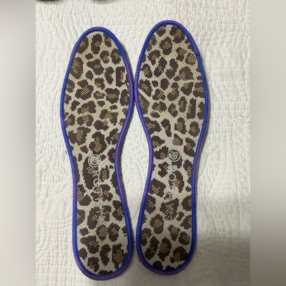 ROTHY'S Mocha Spot Animal Leopard Cheetah Slip On Loafer Flat Shoes Size 10 EUC - Picture 11 of 13
